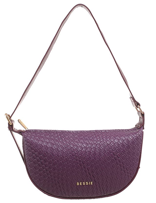 WOVEN DESIGN SADDLE BAG - Pursenalities_uk