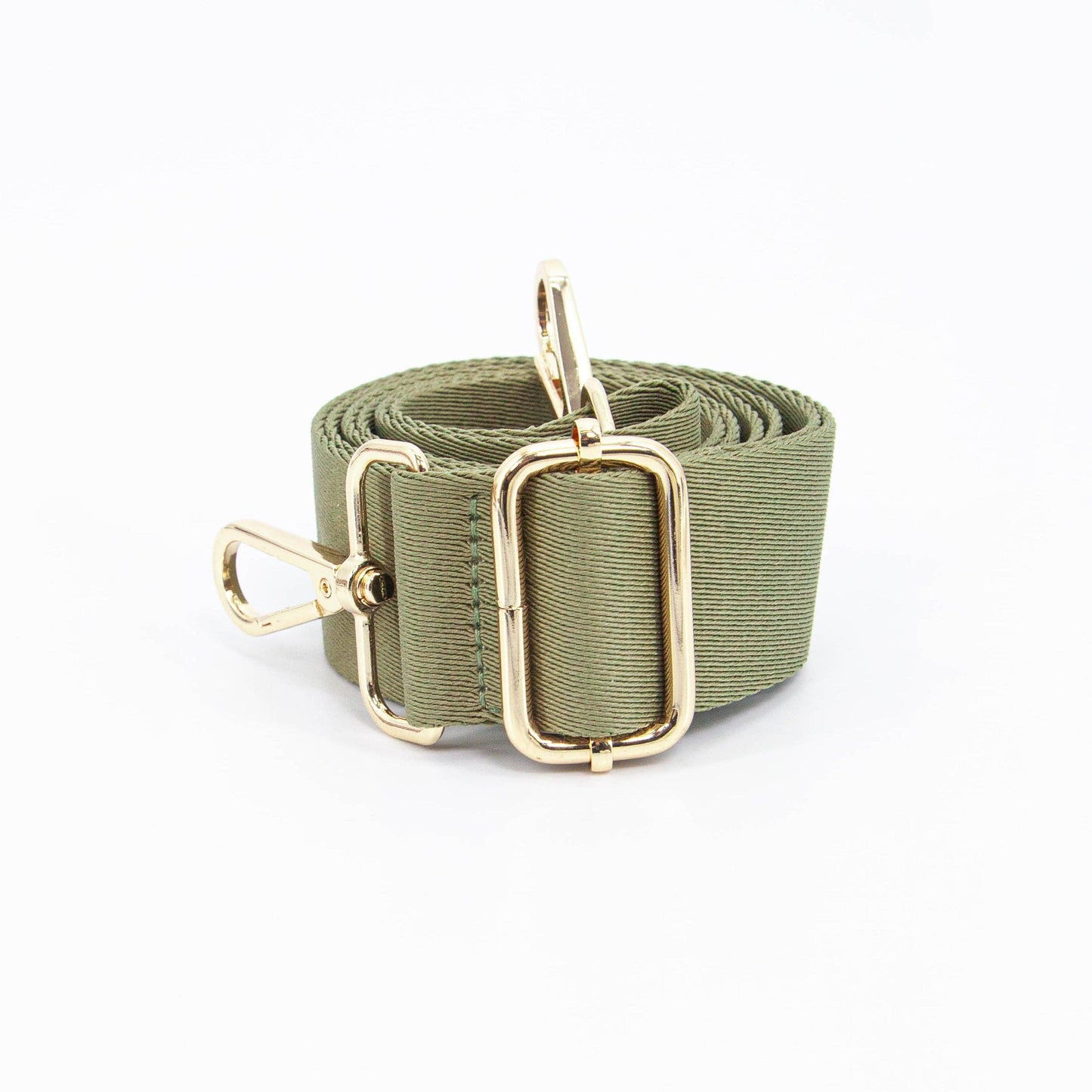 Deborah Woven Bag Strap - Khaki Green