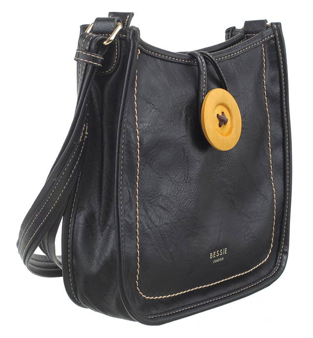Retro Button Crossbody Bag