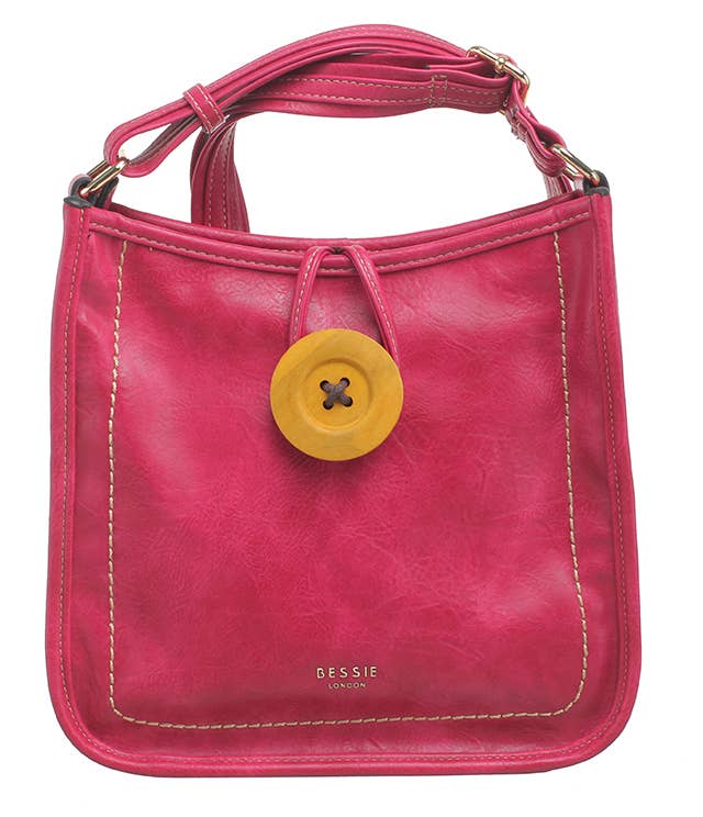 Retro Button Crossbody Bag