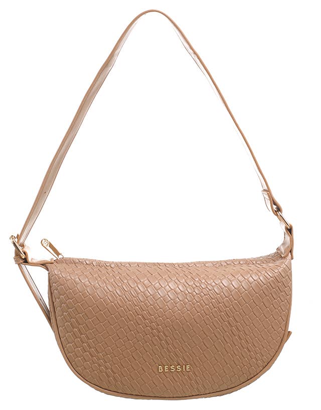 WOVEN DESIGN SADDLE BAG - Pursenalities_uk