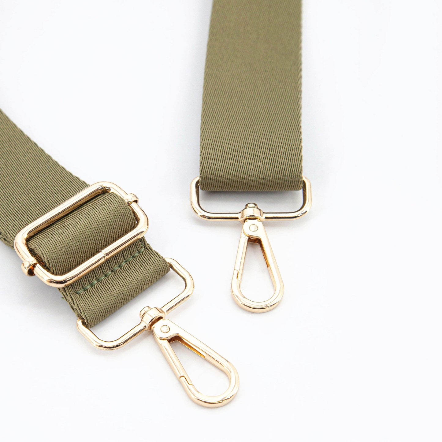 Deborah Woven Bag Strap - Khaki Green