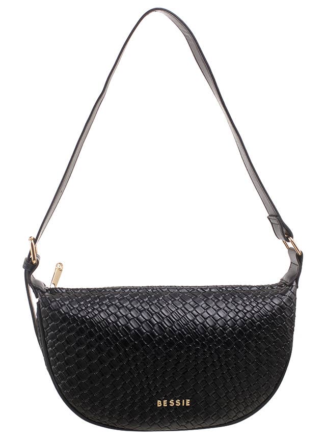 WOVEN DESIGN SADDLE BAG - Pursenalities_uk