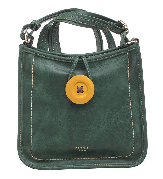 Retro Button Crossbody Bag