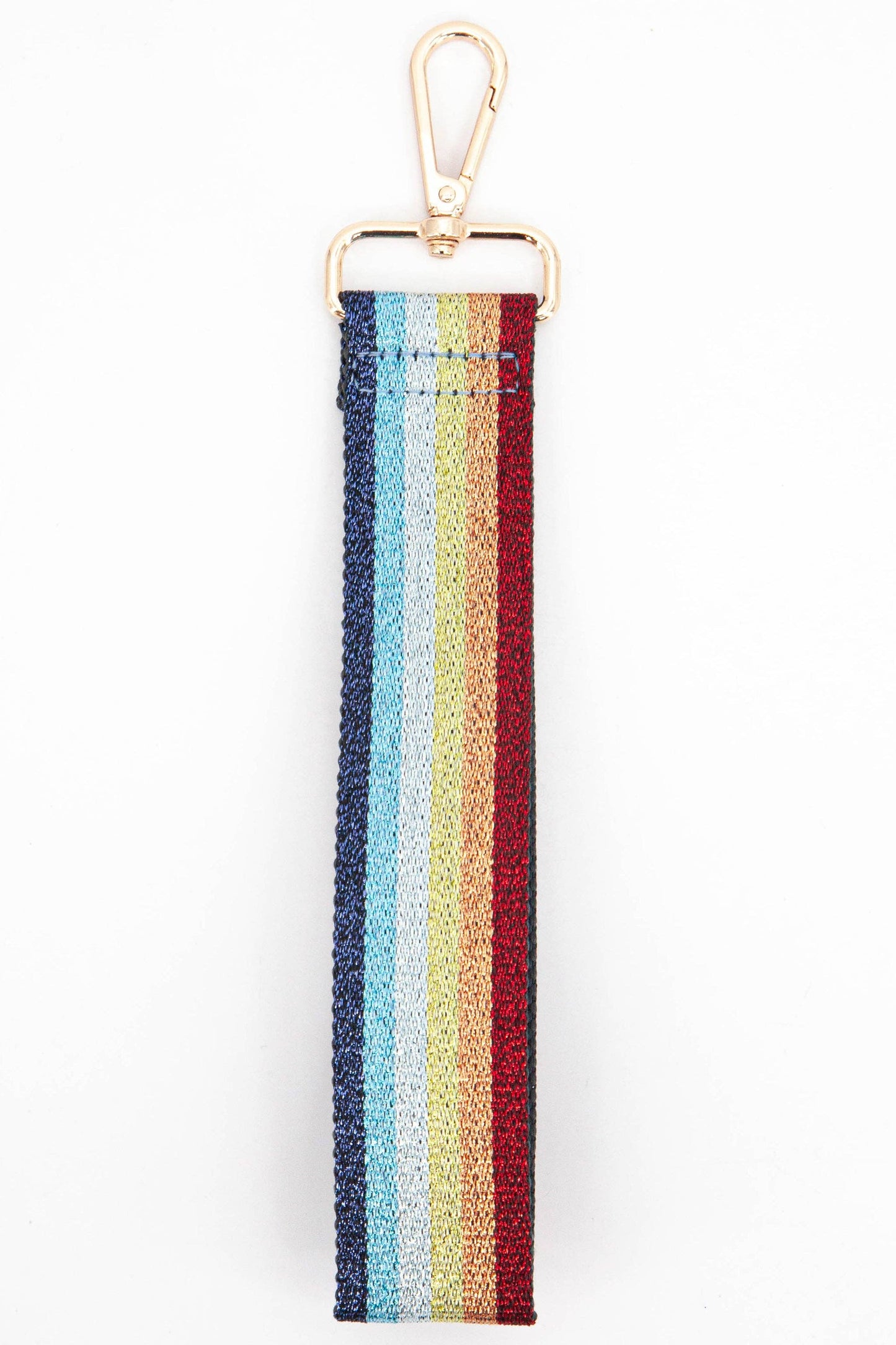 Rainbow Glitter Striped Wrist Strap in Multicolour - Pursenalities_uk