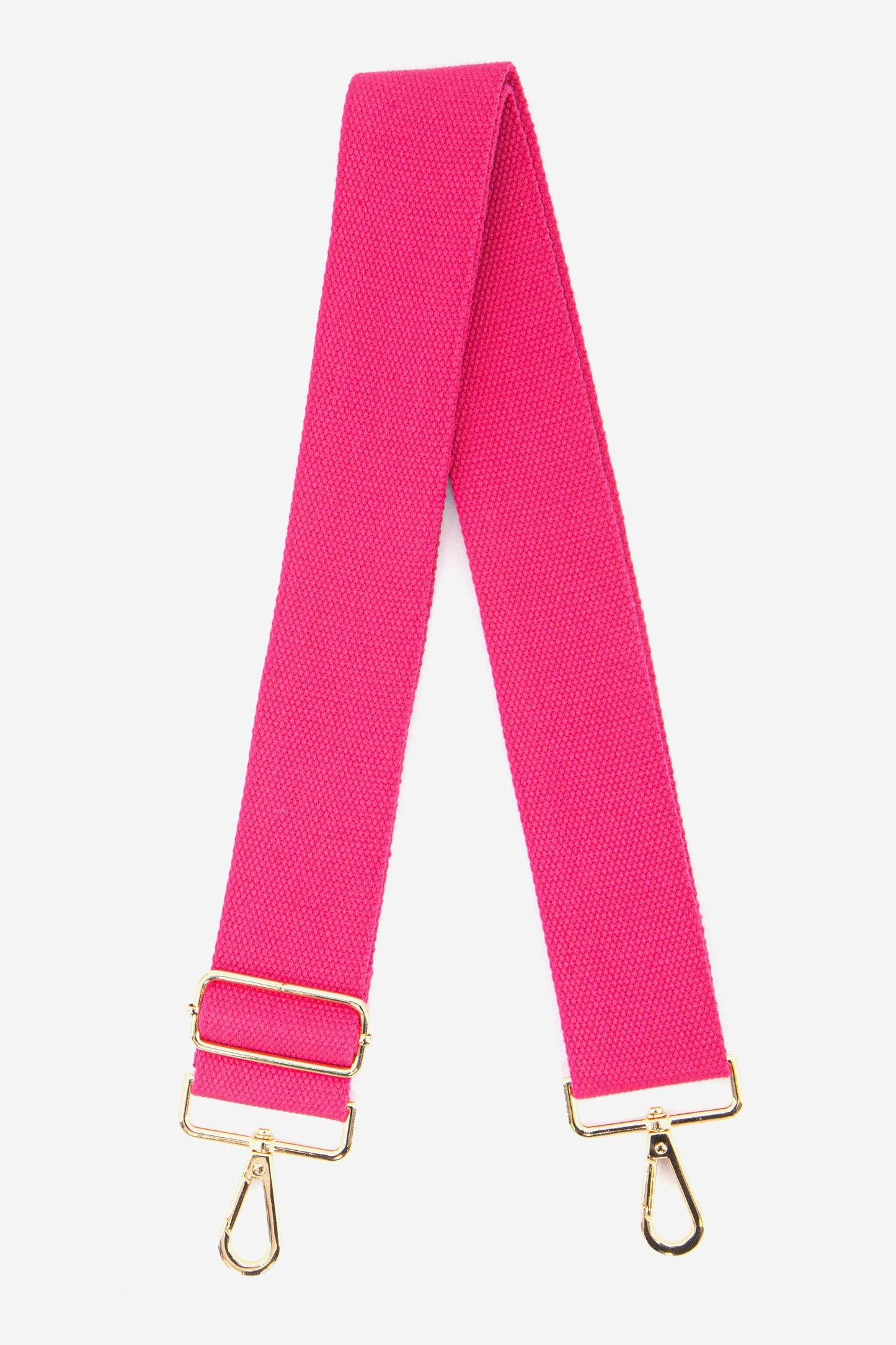 Plain Textured Wide Bag Strap in Pink - Pursenalities_uk