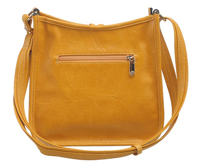 Retro Button Crossbody Bag