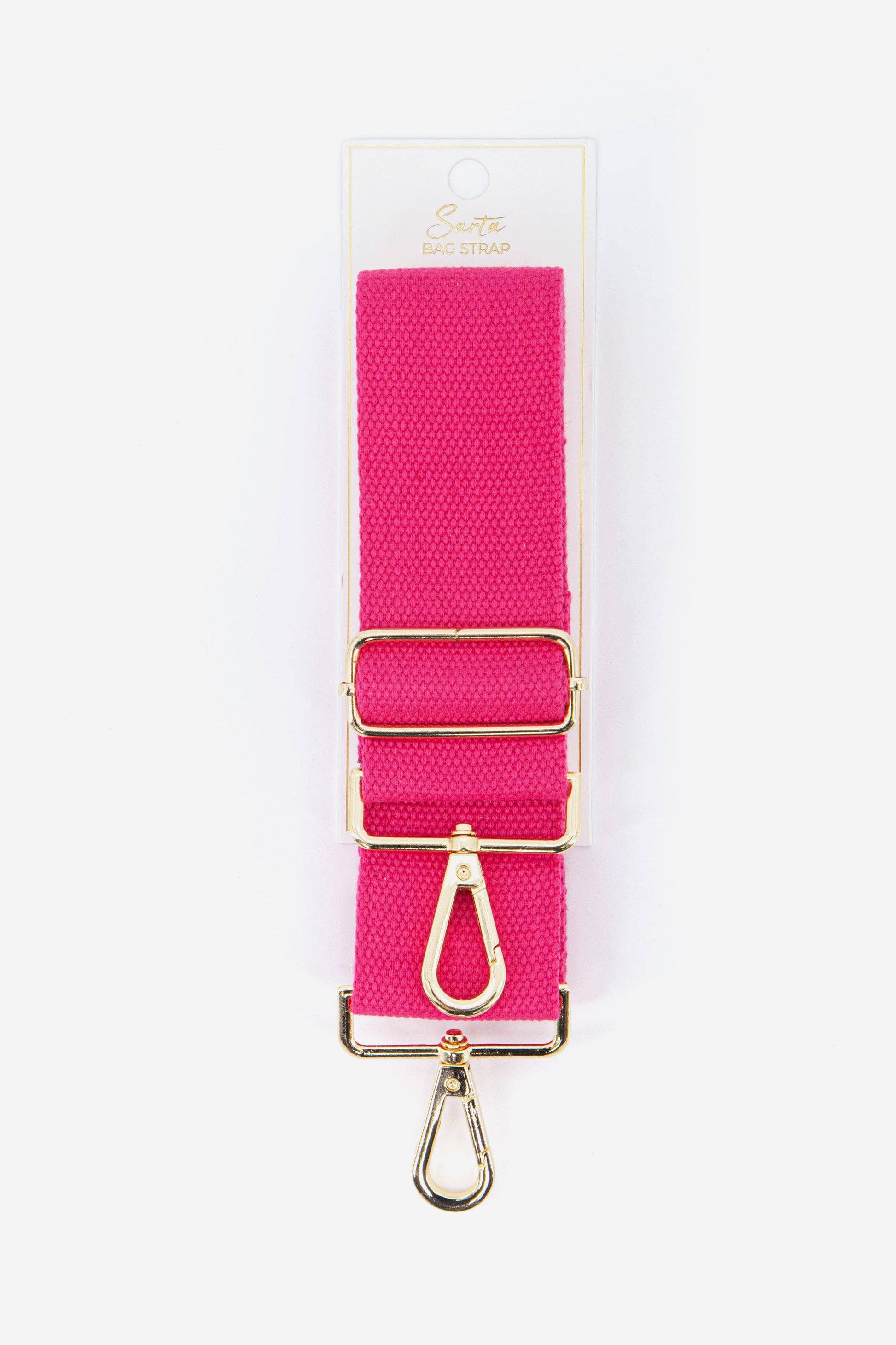 Plain Textured Wide Bag Strap in Pink - Pursenalities_uk