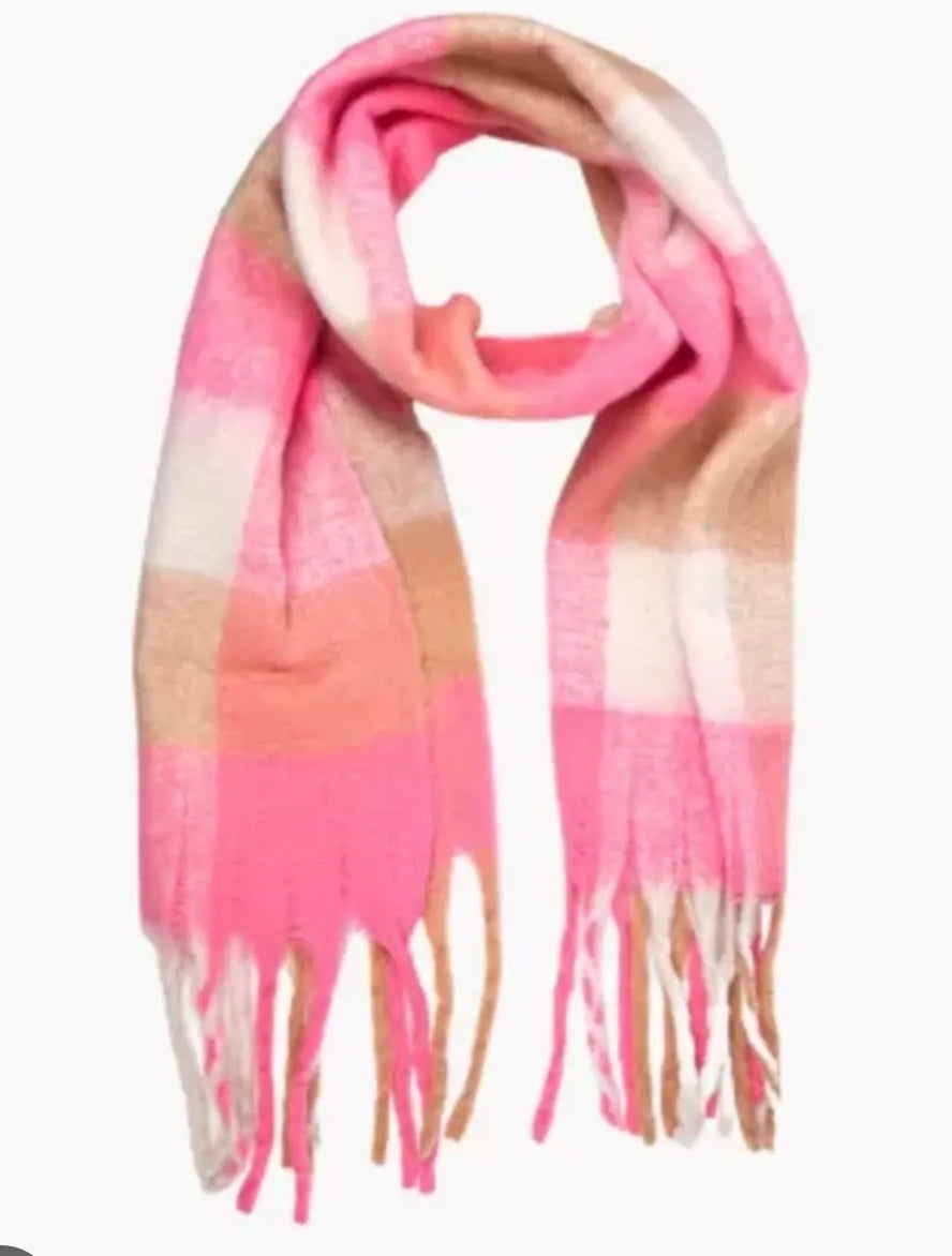 Colourblock heavyweight scarf