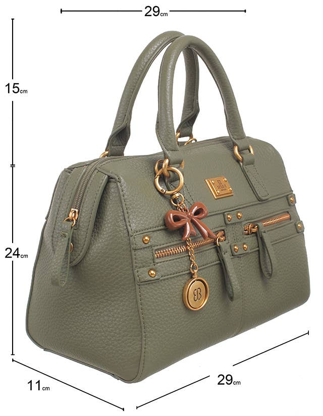 BOW CHARM BARREL BAG