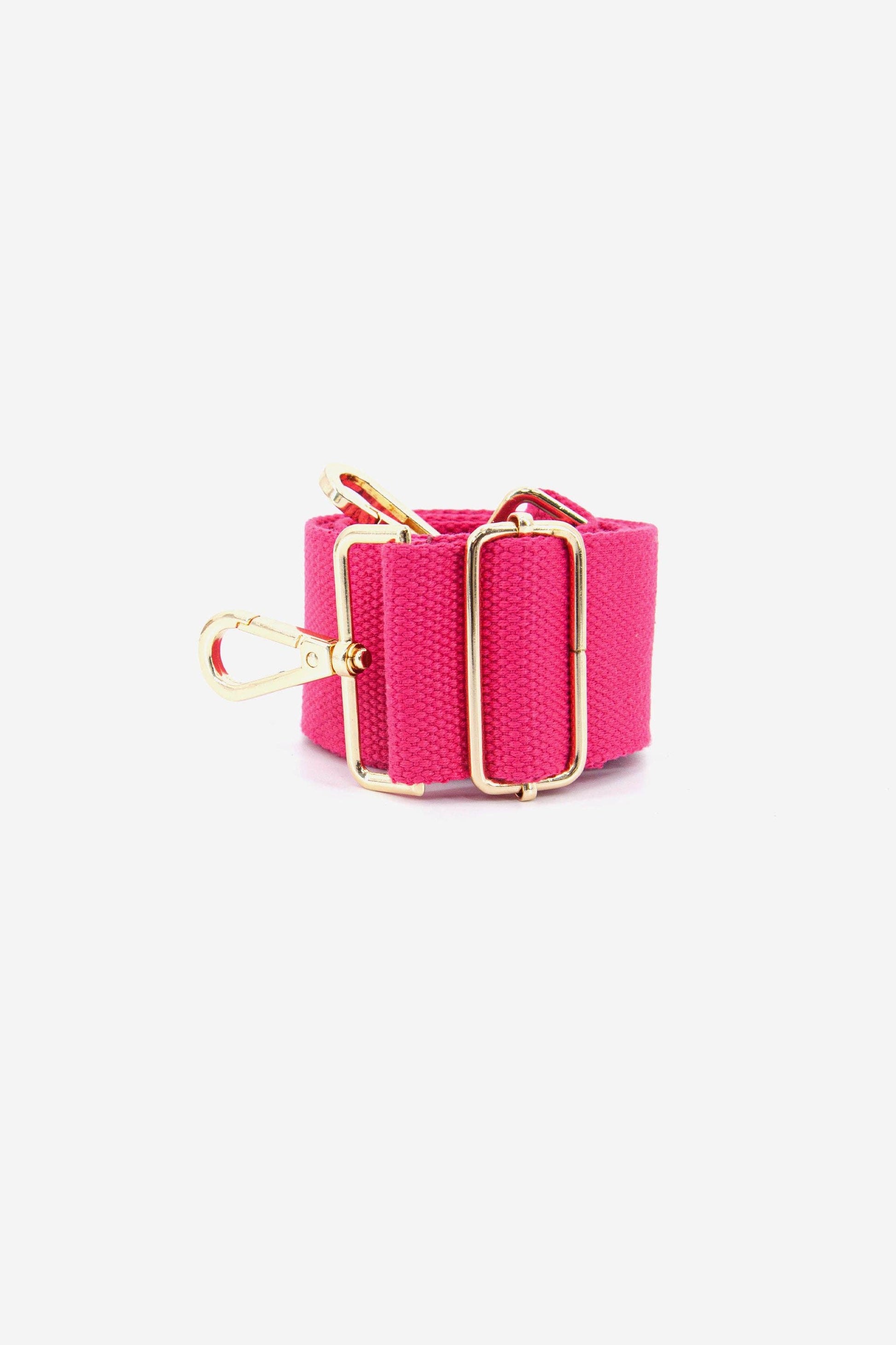 Plain Textured Wide Bag Strap in Pink - Pursenalities_uk