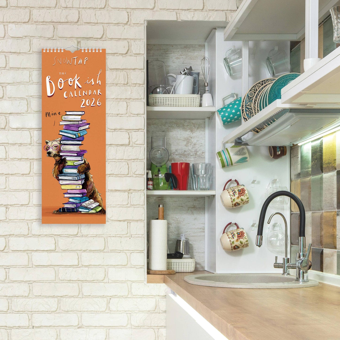 Snowtap Bookish Slim 2026 Calendar