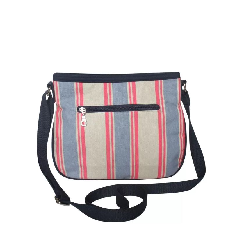 Earth Squared Canvas Stripe Crossbody Bags