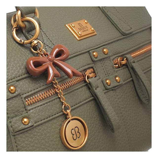 BOW CHARM BARREL BAG