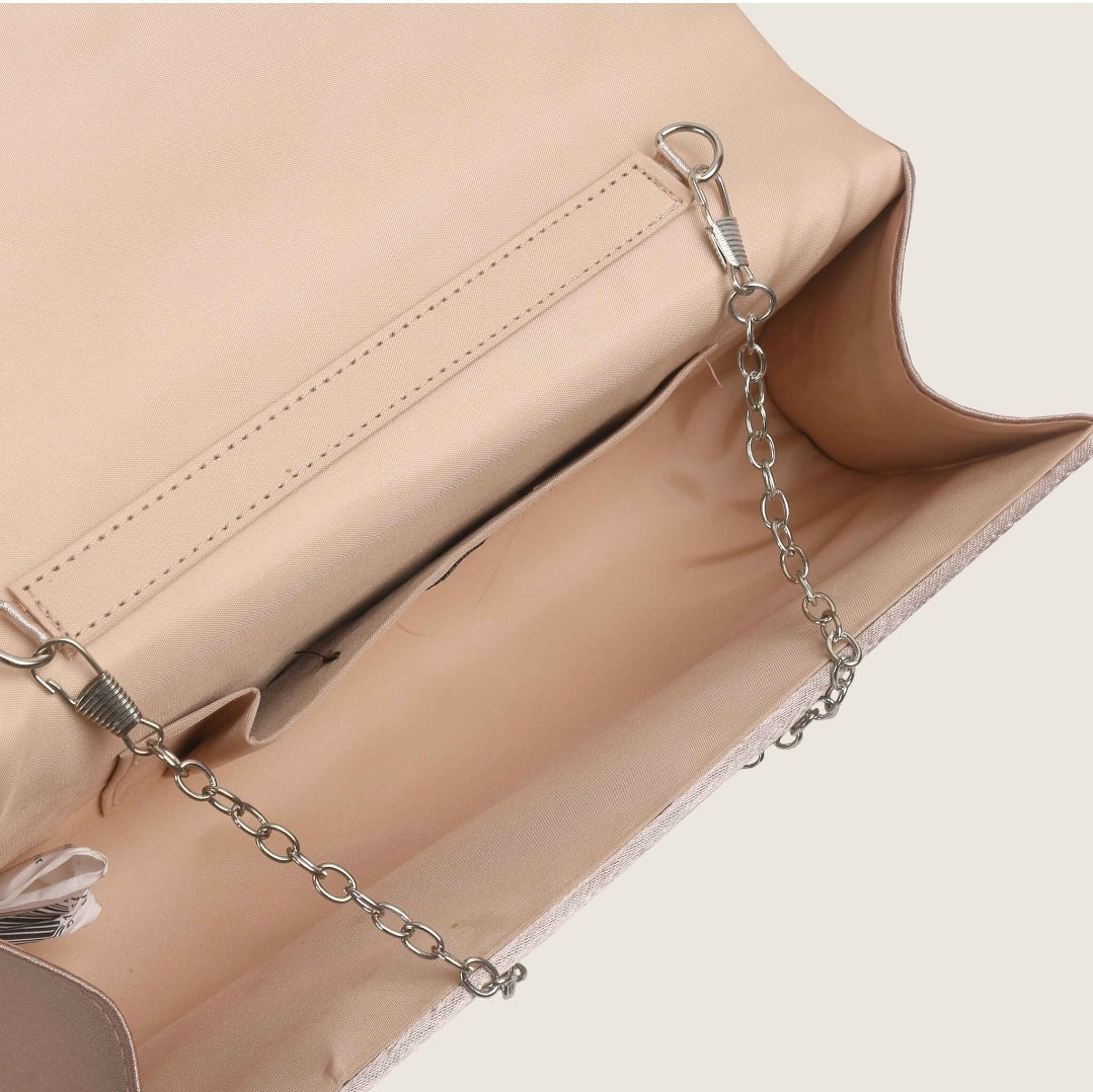 Bullagi Satin Clutch Bag