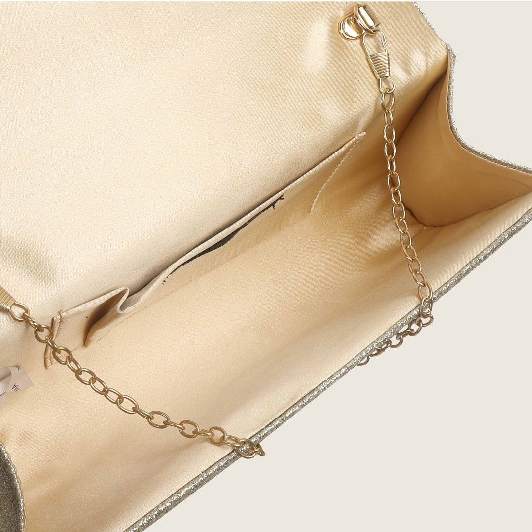 Bullagi Satin Clutch Bag