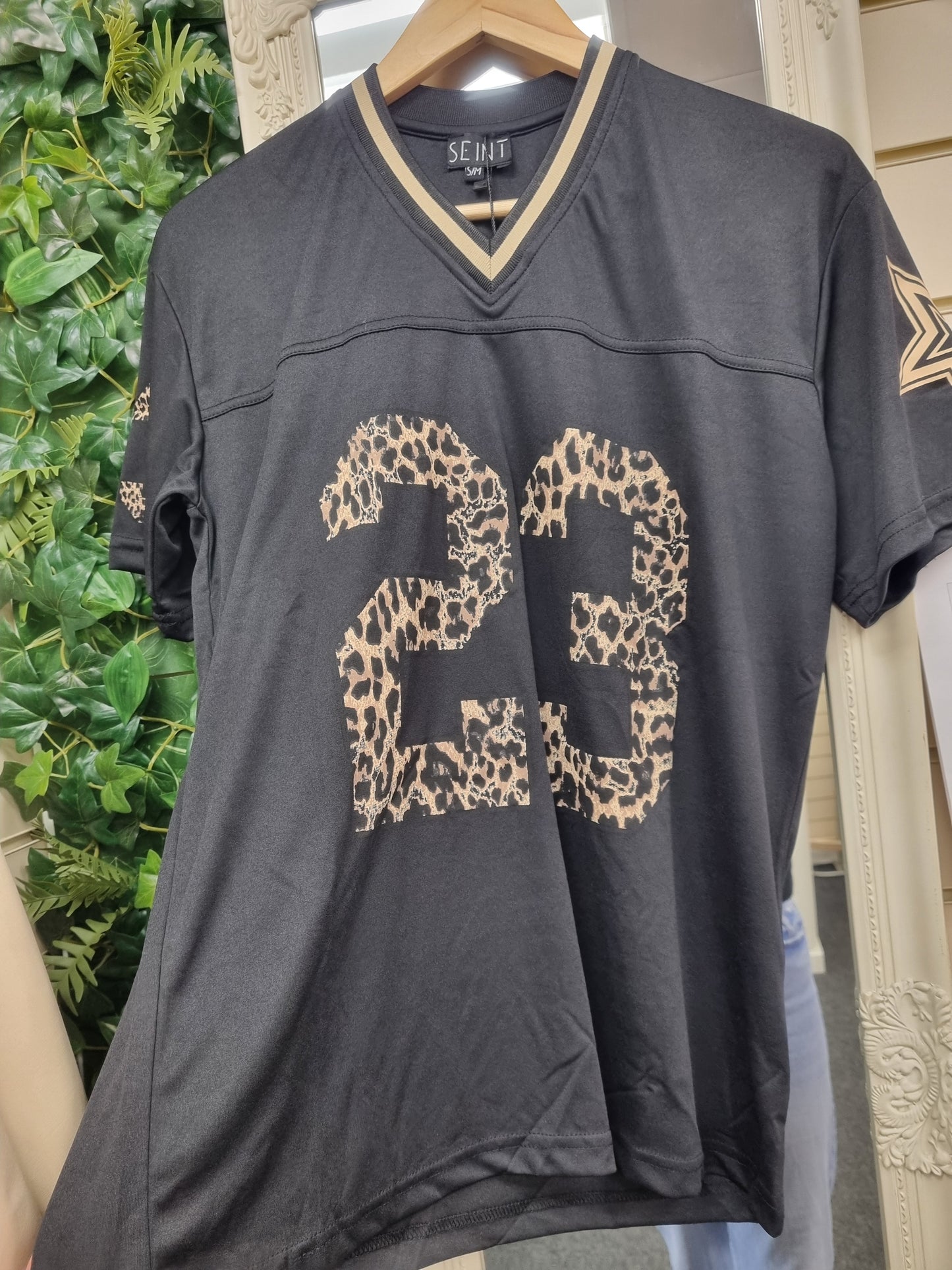 Sports Leopard Jersey Tee