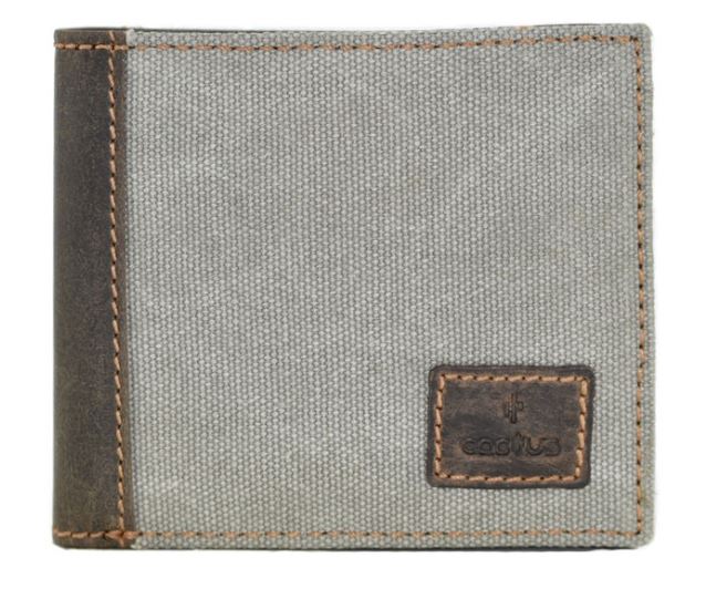 Cactus Wallet Canvas/leather RFID - Pursenalities_uk