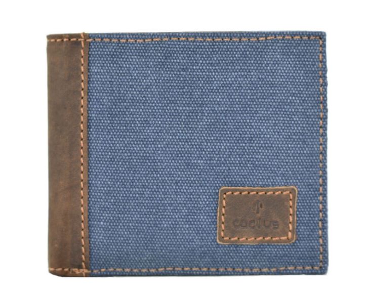 Cactus Wallet Canvas/leather RFID - Pursenalities_uk